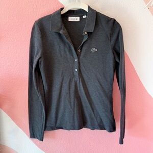 Lacoste Slim Fit Stretch Mini Pique Long Sleeve Polo 36/S
